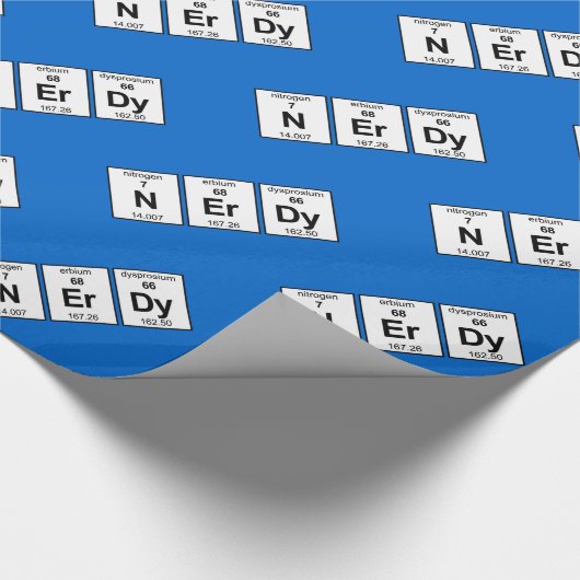 NErDy Periodensystem Geschenkpapier (Ecke)