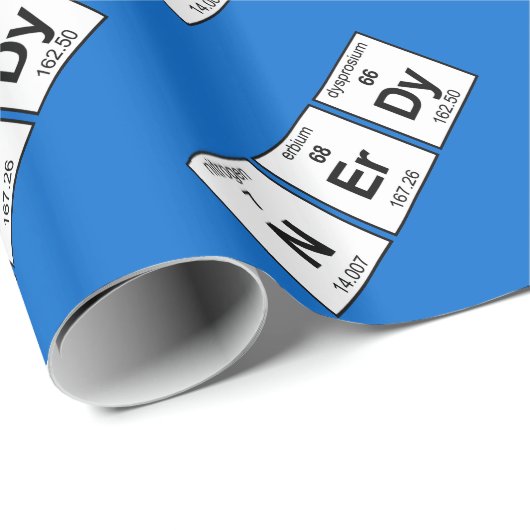 NErDy Periodensystem Geschenkpapier (Rolleneckpunkt)