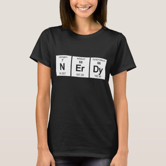 NErDy Periodensystem T-Shirt (Vorderseite)