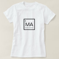 Nerdy Periodic Table Element von Massachusetts