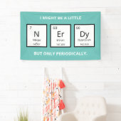 Nerdy Periodic Table Spaß | Funny Science Pup Banner (Insitu)