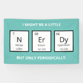 Nerdy Periodic Table Spaß | Funny Science Pup Banner (Horizontal)