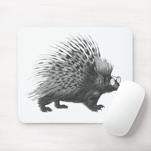 Nerdy Porcupine Mousepad (Mit Mouse)
