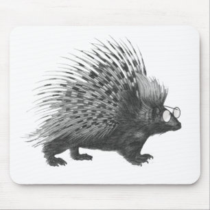 Nerdy Porcupine Mousepad