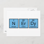 Nerdy Postkarte (Vorne/Hinten)