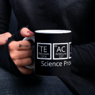 Nerdy Science Teacher Spaß Periodic Table Kaffeetasse