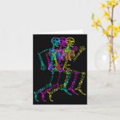 Nerdy Skeleton Bones Labeled Funny Halloween Human Karte (Gelbe Blume)