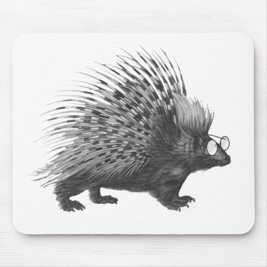 Nerdy Stachelschwein Mousepad (Vorne)