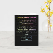 Nerdy Standard Model Equation - Geschenk für Physi Karte (Gelbe Blume)