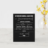 Nerdy Standard Model Equation - Geschenk für Physi Karte (Gelbe Blume)