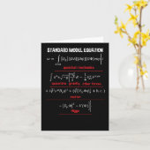 Nerdy Standard Model Equation - Geschenk für Physi Karte (Gelbe Blume)