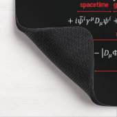 Nerdy Standard Model Equation - Geschenk für Physi Mousepad (Ecke)