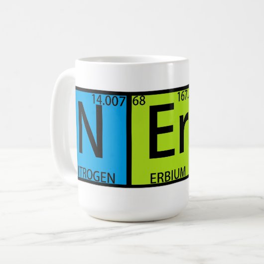 Nerdy Tasse (Vorderseite Links)