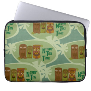 Nerdy Tiki Retro-Anweisung Laptopschutzhülle