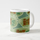 Nerdy Tiki Time Retro Design Jumbo-Tasse (Vorderseite Rechts)