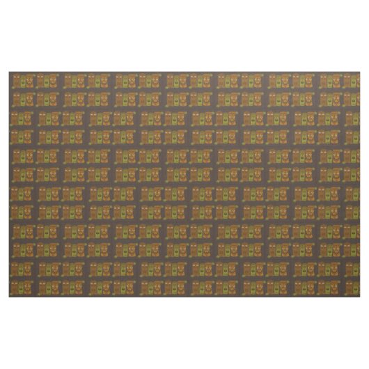 Nerdy Tikis Muster Stoff (Fat Quarter (45,7 x 55,9 cm))