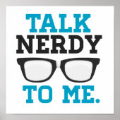 Nerdy to Me Funny Spectacle Poster (Vorne)