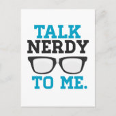 Nerdy to Me Funny Spectacle Postkarte (Vorderseite)