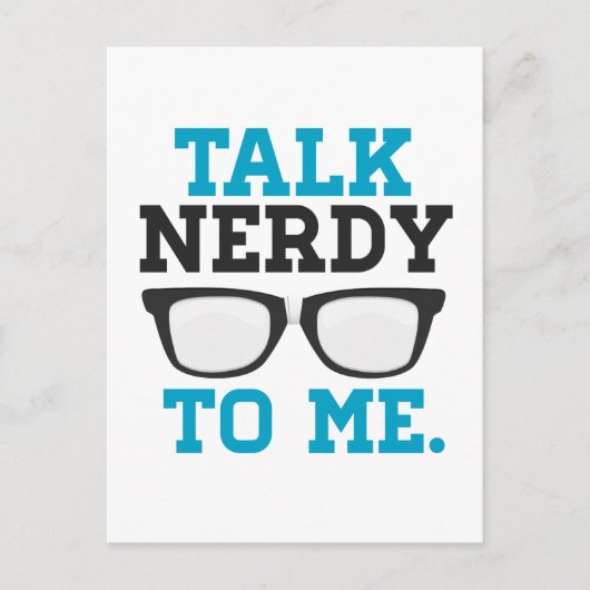 Nerdy to Me Funny Spectacle Postkarte (Vorderseite)