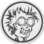 Nerdy Typ Aufkleber (Vorderseite)