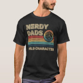 Nerdy Vaters Build Character Funny RPG Gamer Vater T-Shirt (Vorderseite)