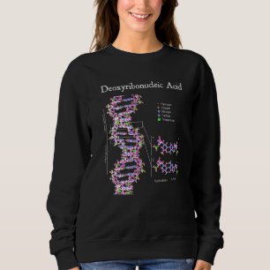 Nerdy Vintage Dna Genetik Chemie Biologie Wissensc Sweatshirt