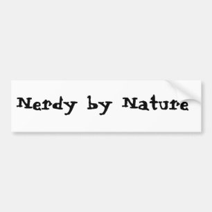 Nerdy von Natur aus Autoaufkleber