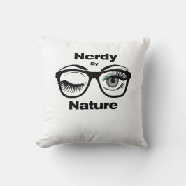Nerdy von Nature Funny Geek Design mit Brille Kissen