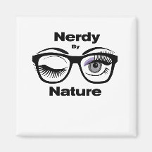 Nerdy von Nature Funny Geek Design mit Brille