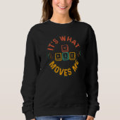 Nerdy WASD It's What Moves Me Computer Game Player Sweatshirt (Vorderseite)