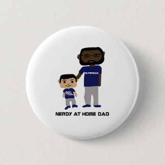 Nerdy zu Hause Vater-Knopf Button