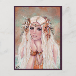 Nereides nymph mermaid art von Renee Lavoie Postkarte