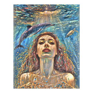 "Nerena" unter dem Wasser Fotodruck