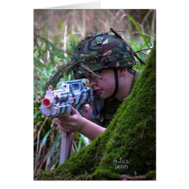 Nerf Jungenkarte (Vorne)