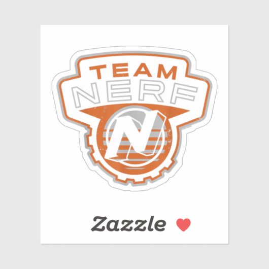 Nerf Team Nerf Logo Aufkleber (Blatt)