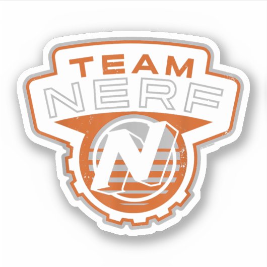 Nerf Team Nerf Logo Aufkleber (Vorderseite)