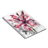 Nerine - Aquarellblumen Notizblock (Rechte Seite)
