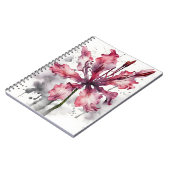 Nerine - Aquarellblumen Notizblock (Linke Seite)