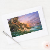 Nerithea and the Moral Catch - Fisherman’s Dilemma Rechteckiger Aufkleber (Umschlag)