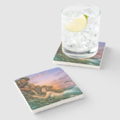 Nerithea and the Moral Catch - Fisherman’s Dilemma Steinuntersetzer (Seitenansicht)