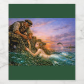 Nerithea and the Moral Catch - Fisherman’s Dilemma Weinetikett (Einzelnes Label)