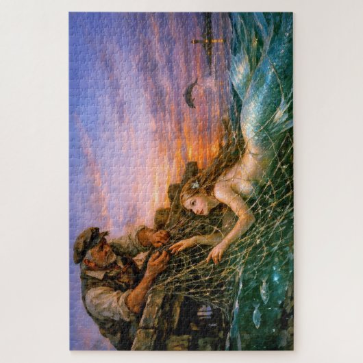 Nerithea und der moralische Fang - Fischermannot Puzzle (Vertikal)