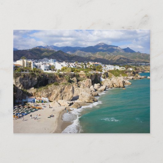 Nerja Coastline in Spanien Postkarte (Vorderseite)