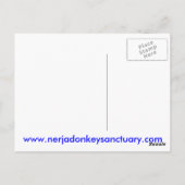 Nerja Donkey Sanctuary Postkarte (Rückseite)