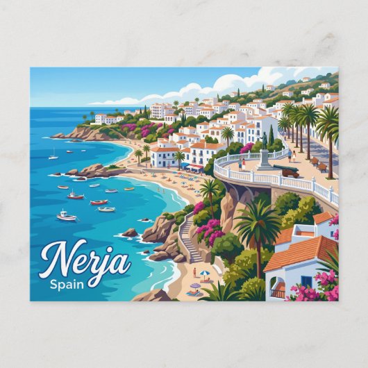 Nerja, Málaga, Andalusien, Spanien Spanien Postkarte (Vorderseite)