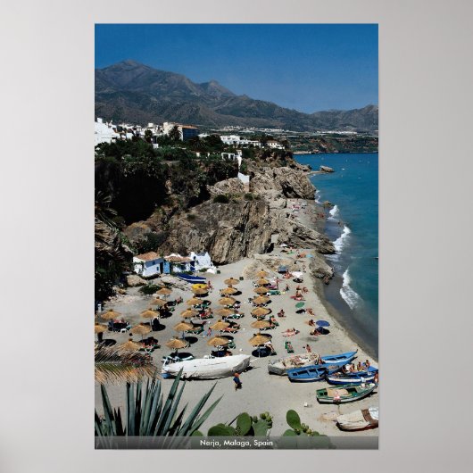 Nerja, Malaga, Spanien Poster (Vorne)