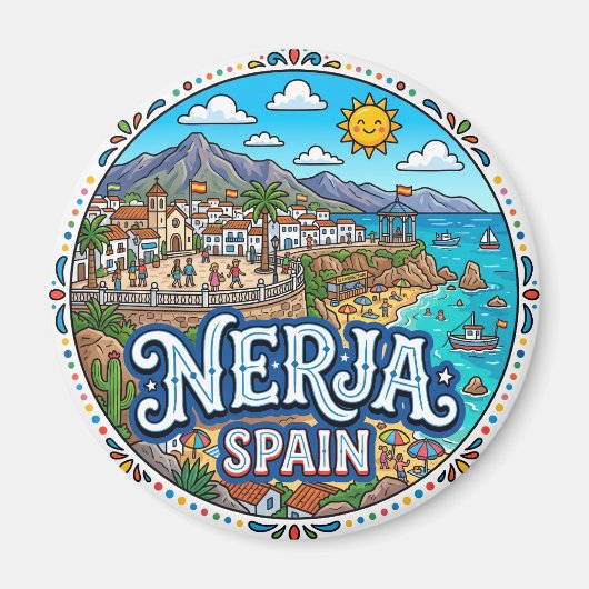 Nerja, Spanien Magnet (Vorne)