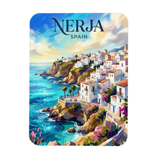 Nerja Spanien Magnet (Vertikal)