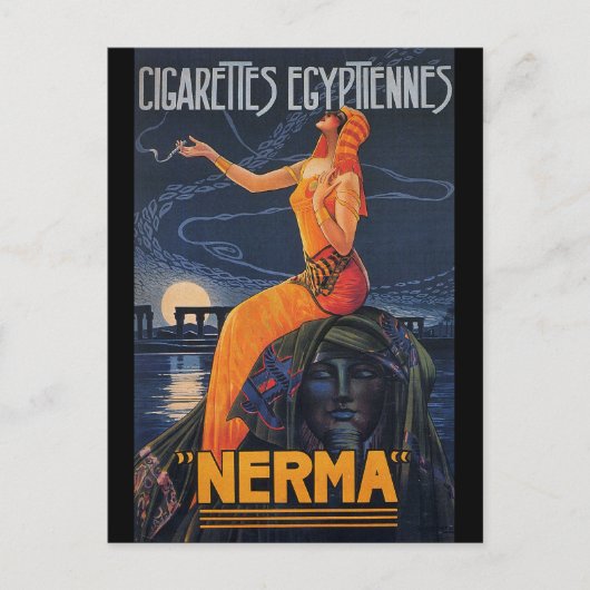 NERMA Ägyptische Zigaretten Postkarte (Vorderseite)