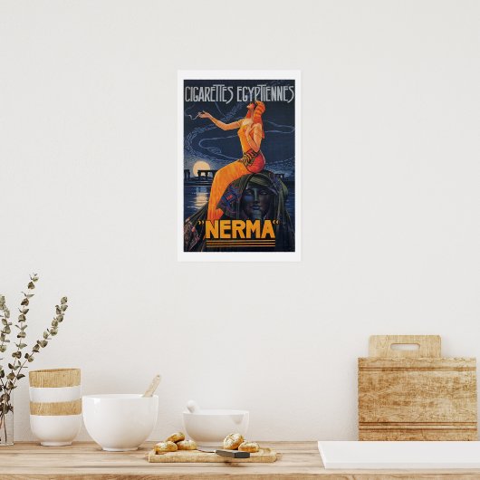 NERMA Cigarettes Egyptiennes Poster (Küche)